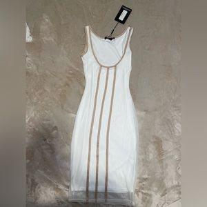 White mesh dress